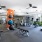 Large fitness center with ample equipment
