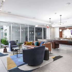 Lounge Spacious well lit resident lounge with billiards and ample seating